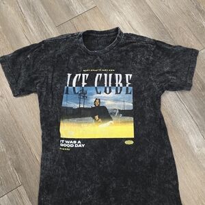 Ice Cube Graphic Tee in Washed Black